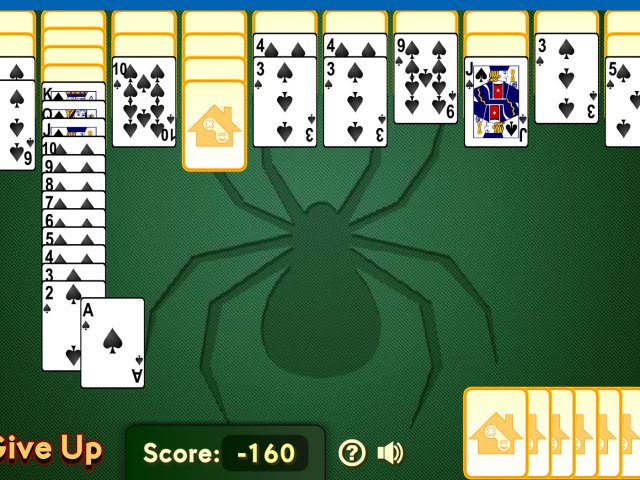 Spider Solitaire (pasjans solitaire)