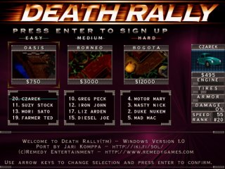 Death Rally - zrzut ekranu 2