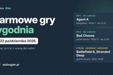 Darmowe gry tygodnia: Agent A i Bad Cheese za darmo w Epic (15–22 października 2026)